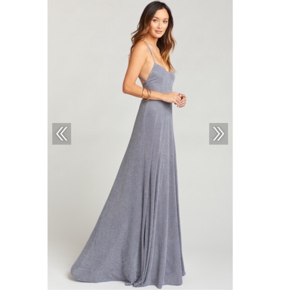 NWT show me your mumu godshaw goddess gown smoke - Picture 4 of 5